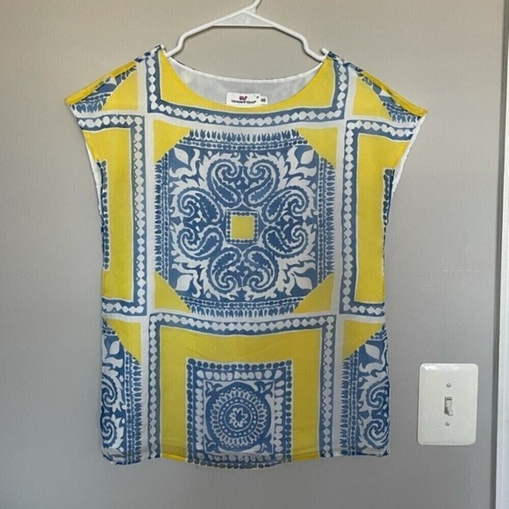 Vineyard Vines Silk Sleeveless Top